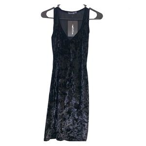 Black Velvet Bodycon Dress